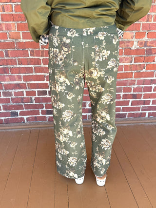 Olive Garden Floral Pants