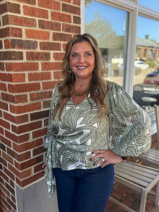 Olive Whimsy Blouse