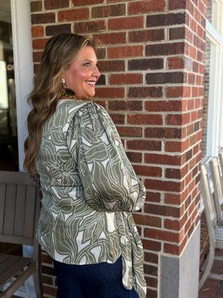 Olive Whimsy Blouse