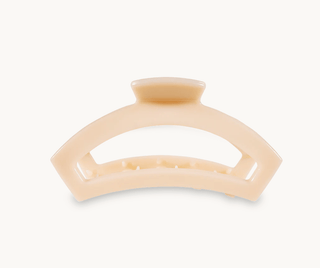 Open Almond Beige Large Hair Clip.