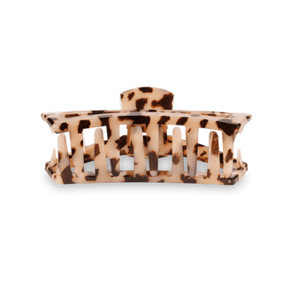 Open Blonde Tortoise Small Hair Clip