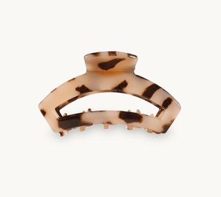 Open Blonde Tortoise Tiny Hair Clip