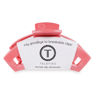 Open Calming Coral Large Hair Clip