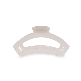 Open Coconut White Small Hair Clip.