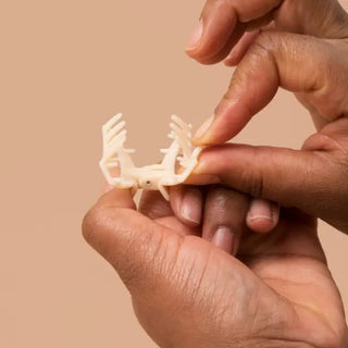 Open Coconut White Tiny Hair Clip