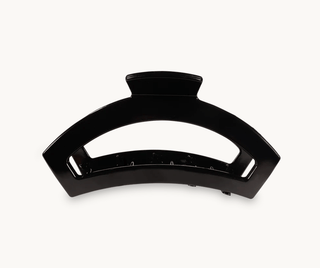 Open Jet Black Large Hair Clip