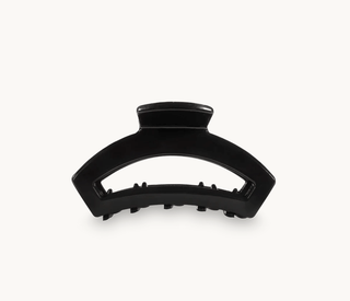 Open Jet Black Tiny Hair Clip