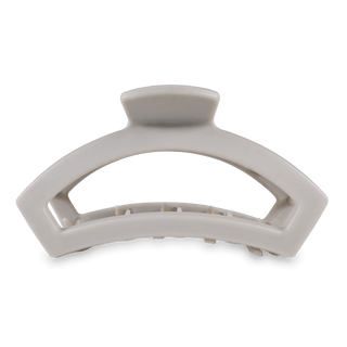 Open Silver Flames Large Hair Clip