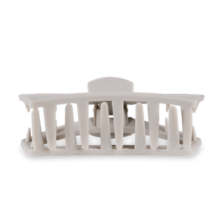 Open Silver Flames Large Hair Clip