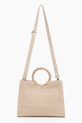 Orange Beaded Shoulder Bag