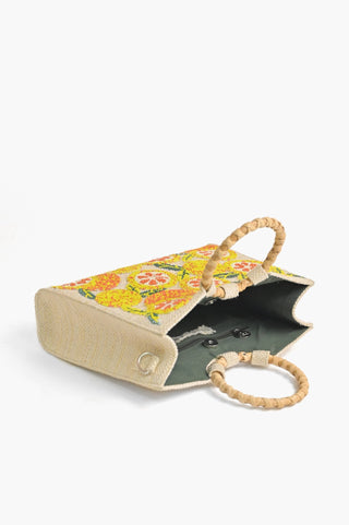 Orange Beaded Shoulder Bag