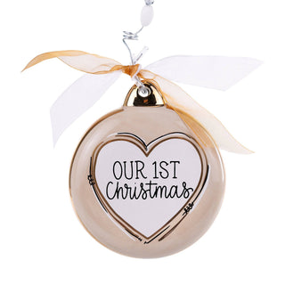 "Our First Christmas" Puff Ornament