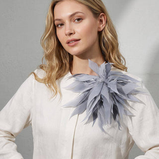 Oversized Feather Flower Clip