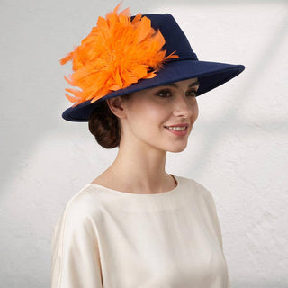 Oversized Feather Flower Clip