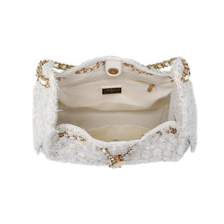 Paisely Boucle Tweed Shoulder Bag