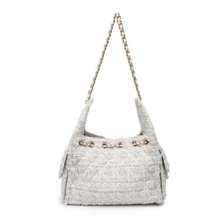 Paisely Boucle Tweed Shoulder Bag