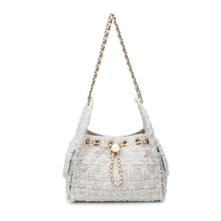 Paisely Boucle Tweed Shoulder Bag