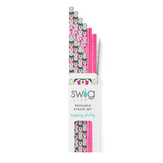 Palm royale reusable straw set.
