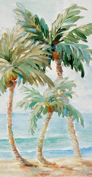 Palm tree guest towel paper napkins.
