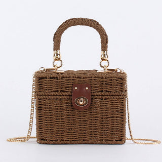 Paper Rope Woven Bag | Brown