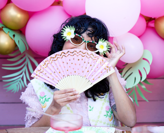 "Party in the Palms" Novelty Glasses