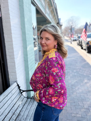 Patchwork Petals Blouse