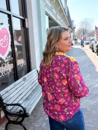 Patchwork Petals Blouse