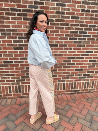 Patchwork Picnic Denim Pants