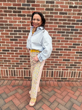 Patchwork Picnic Denim Pants