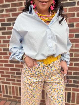 Patchwork Picnic Denim Pants