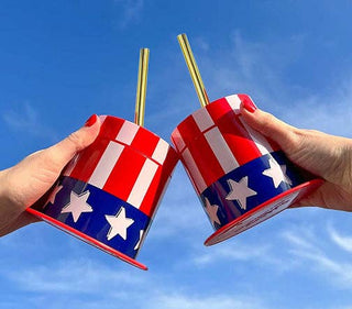 Patriotic Uncle Sam Hat Sipper Cup