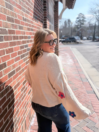 Petal Pop Chunky Knit Sweater