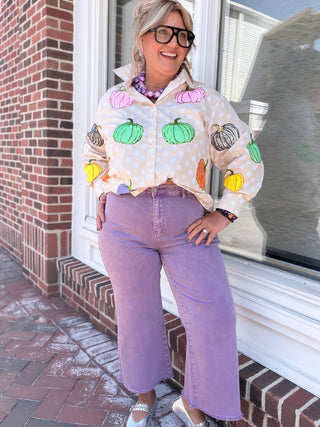Peyton High Waist Frayed Hem Denim | Lt. Plum