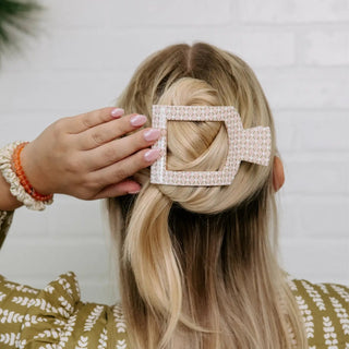 Pine & Pearl Large Square Flat Hair Clip