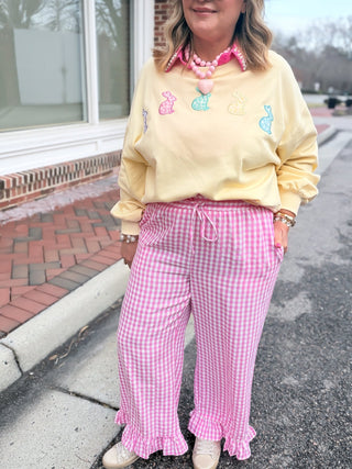 Pink Picnic Gingham Pants