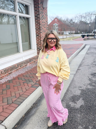 Pink Picnic Gingham Pants