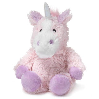 Pink and purple unicorn plush warmie.