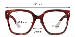 Piper Reading Glasses Fire Tortoise