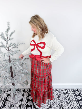 Plaid Me Pretty Maxi Skirt