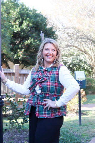 Plaid Perfection Vest | Green