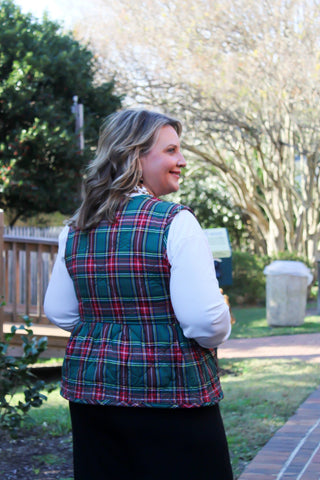 Plaid Perfection Vest | Green