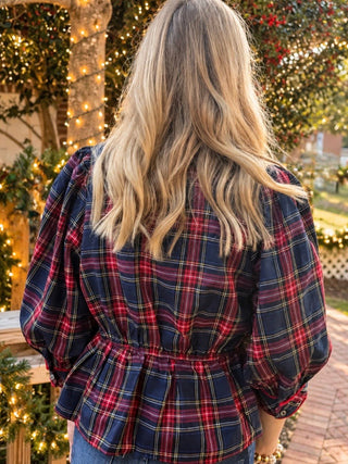 Plaid To Meet You Blouse
