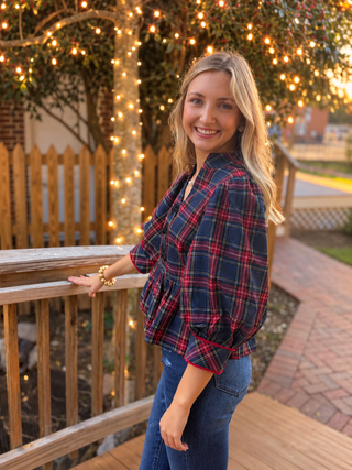 Plaid To Meet You Blouse