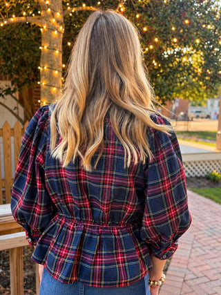 Plaid To Meet You Blouse