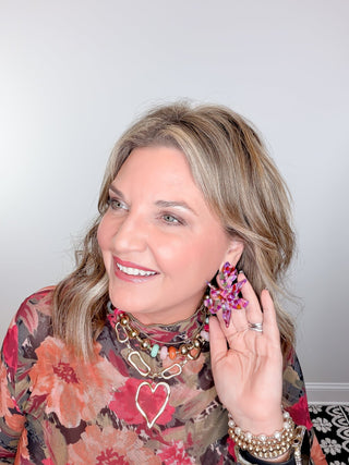 Pressed Petals Mesh Top