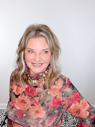 Pressed Petals Mesh Top