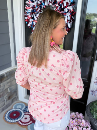 Pretty in Polka Blouse