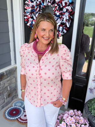 Pretty in Polka Blouse