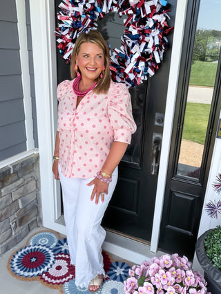 Pretty in Polka Blouse