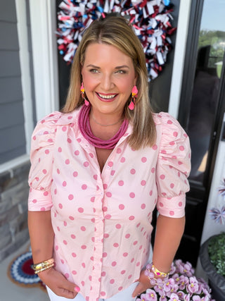 Pretty in Polka Blouse